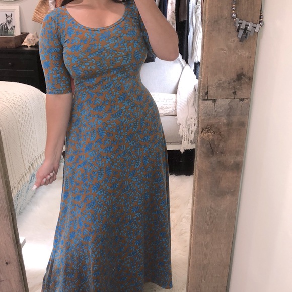 Lularoe small beautiful floral maxi dress - Picture 3 of 7